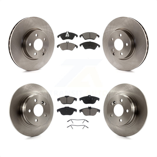 [Avant + Arrière] Kit de Disque et plaquette (céramique) de frein pour 2011-2012 Mercedes-Benz C300 avec 322mm Diameter Rotor K8C-103118 par Transit Auto