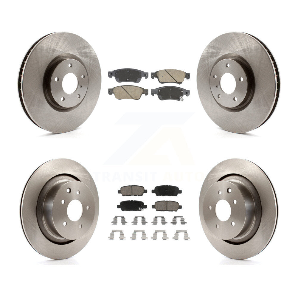 [Avant et Arrière] Disque et plaquette de frein pour INFINITI G35 Q60 With Single Piston Caliper K8C-103418