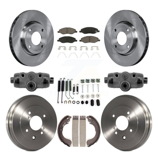 [Avant et Arrière] Disque et plaquette de frein pour 2008 Nissan Versa 4-Wheel ABS K8C-103785