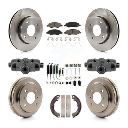 [Avant et Arrière] Disque et plaquette de frein pour 09-11 Nissan Versa With 4 Wheel ABS K8C-103786