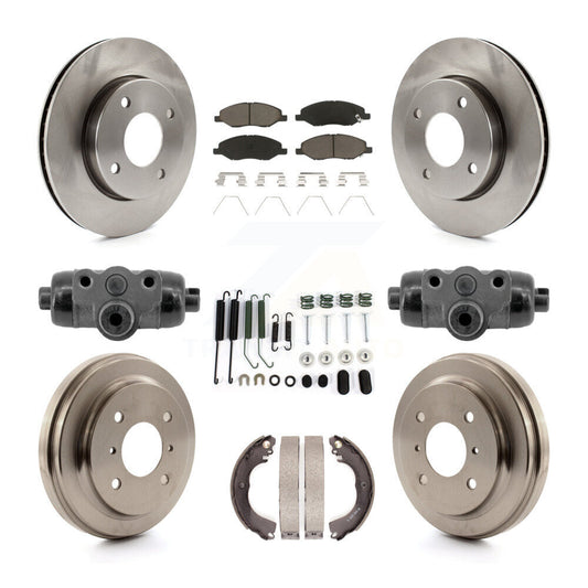 [Avant et Arrière] Disque et plaquette de frein pour 09-11 Nissan Versa With 4 Wheel ABS K8C-103786