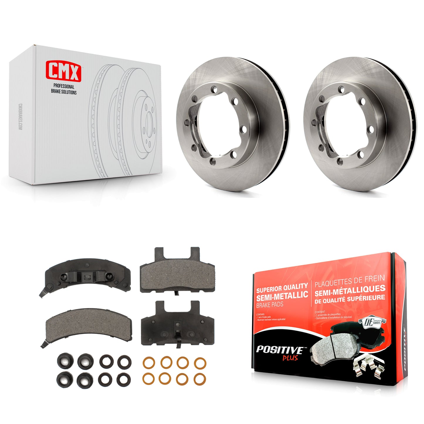[Avant] Kit de Disque et plaquette (semi-métallique) de frein pour K1500 Suburban GMC Chevrolet K2500 K8F-100008