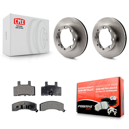 [Avant] Kit de Disque et plaquette (semi-métallique) de frein pour Chevrolet K2500 Dodge Ram 2500 K1500 Suburban Tahoe GMC K3500 K8F-100009