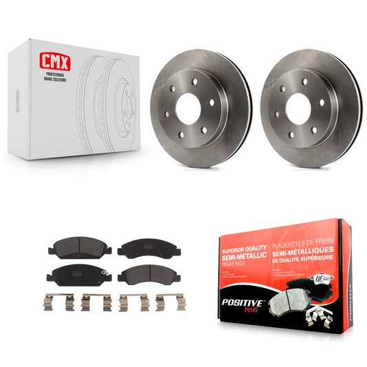 [Avant] Kit de Disque et plaquette (semi-métallique) de frein pour 2007 GMC Sierra 1500 rear brakes K8F-100018