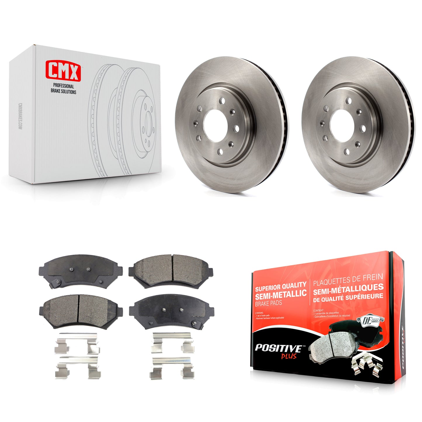 [Avant] Kit de Disque et plaquette (semi-métallique) de frein pour 2003-2004 Cadillac Seville K8F-100031