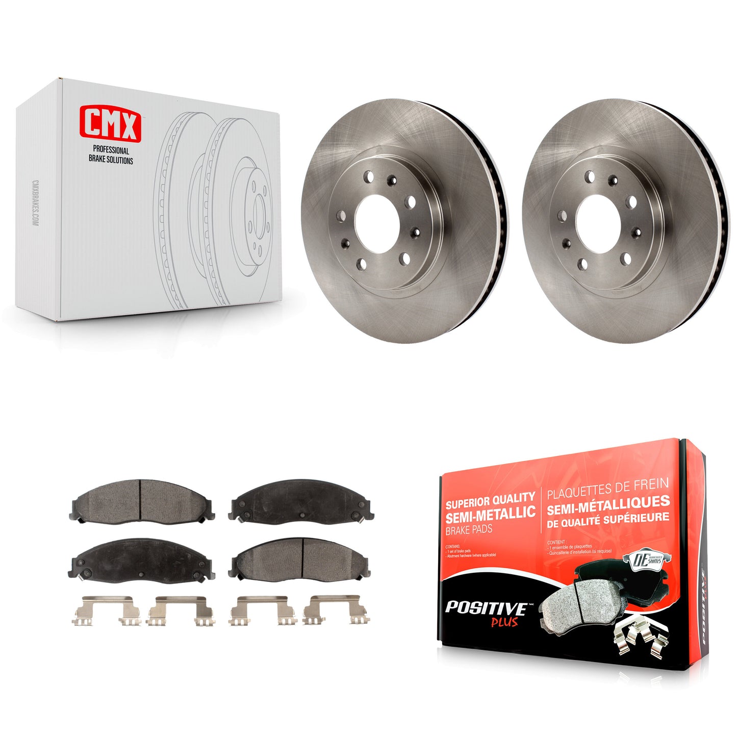 [Avant] Kit de Disque et plaquette (semi-métallique) de frein pour Cadillac CTS avec Standard Suspension K8F-100033