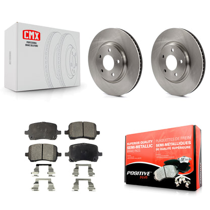 [Avant] Kit de Disque et plaquette (semi-métallique) de frein pour Chevrolet Cobalt Malibu Saturn Ion HHR Pontiac G6 Pursuit K8F-100035