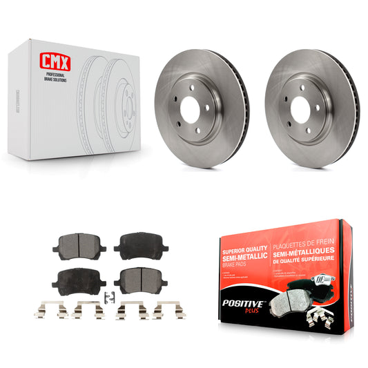 [Avant] Kit de Disque et plaquette (semi-métallique) de frein pour Chevrolet Malibu Pontiac G6 Cobalt Saturn Aura G5 K8F-100036