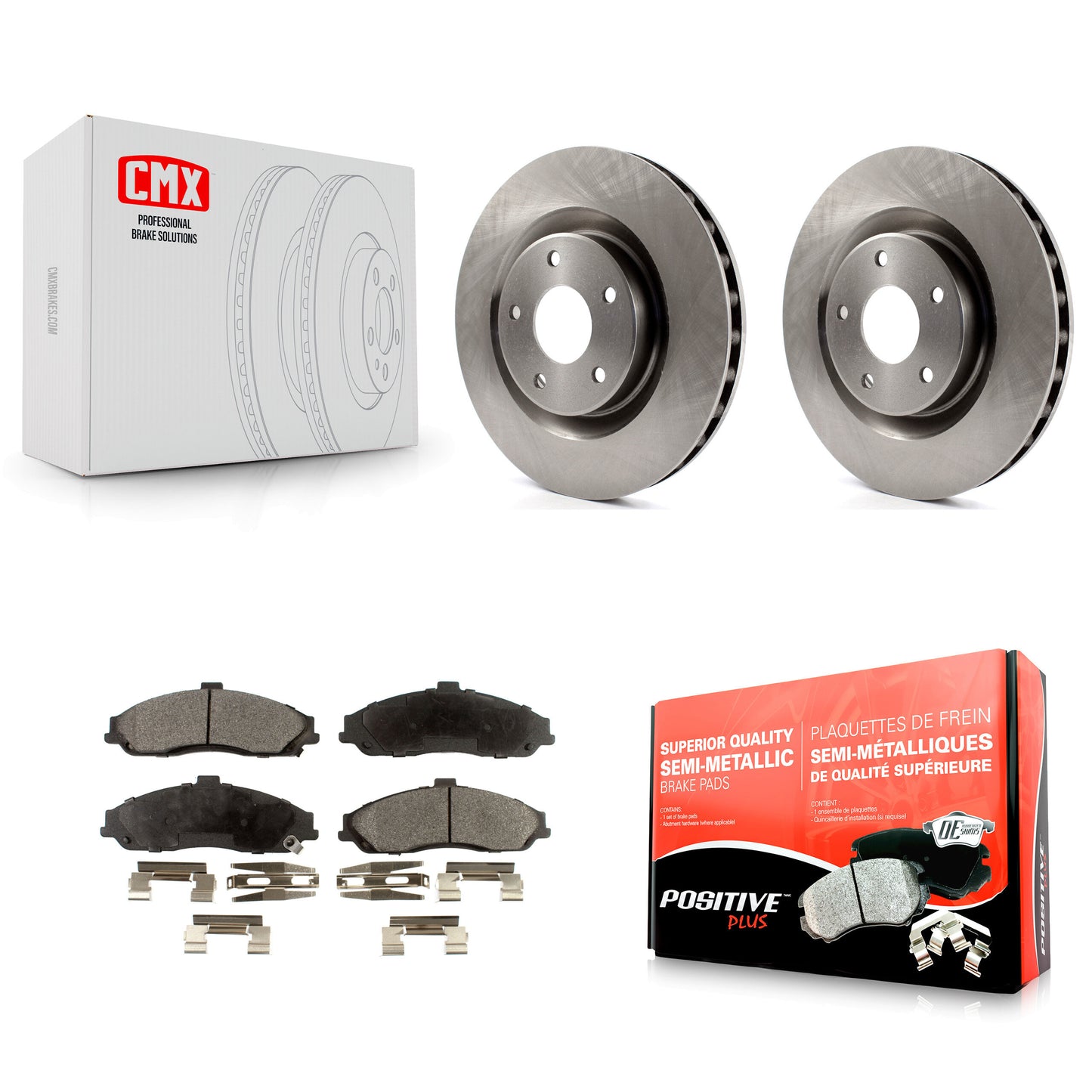 [Avant] Kit de Disque et plaquette (semi-métallique) de frein pour Chevrolet Corvette Cadillac XLR K8F-100044