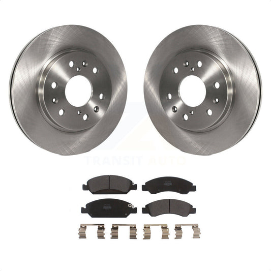 [Avant] Kit de Disque et plaquette (semi-métallique) de frein pour Chevrolet Silverado 1500 GMC Sierra Tahoe Cadillac Yukon Suburban Escalade XL Classic XTS Avalanche ESV Express LD EXT Savana K8F-100048 par Transit Auto