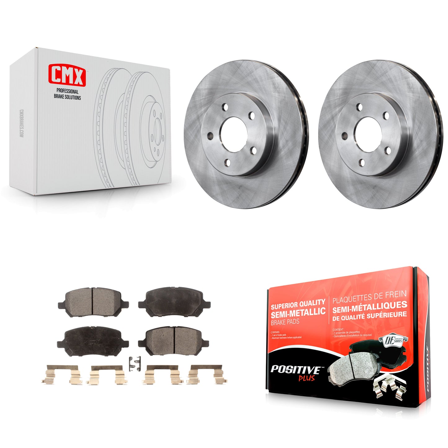 [Avant] Kit de Disque et plaquette (semi-métallique) de frein pour Chevrolet Cobalt Pontiac G5 K8F-100060