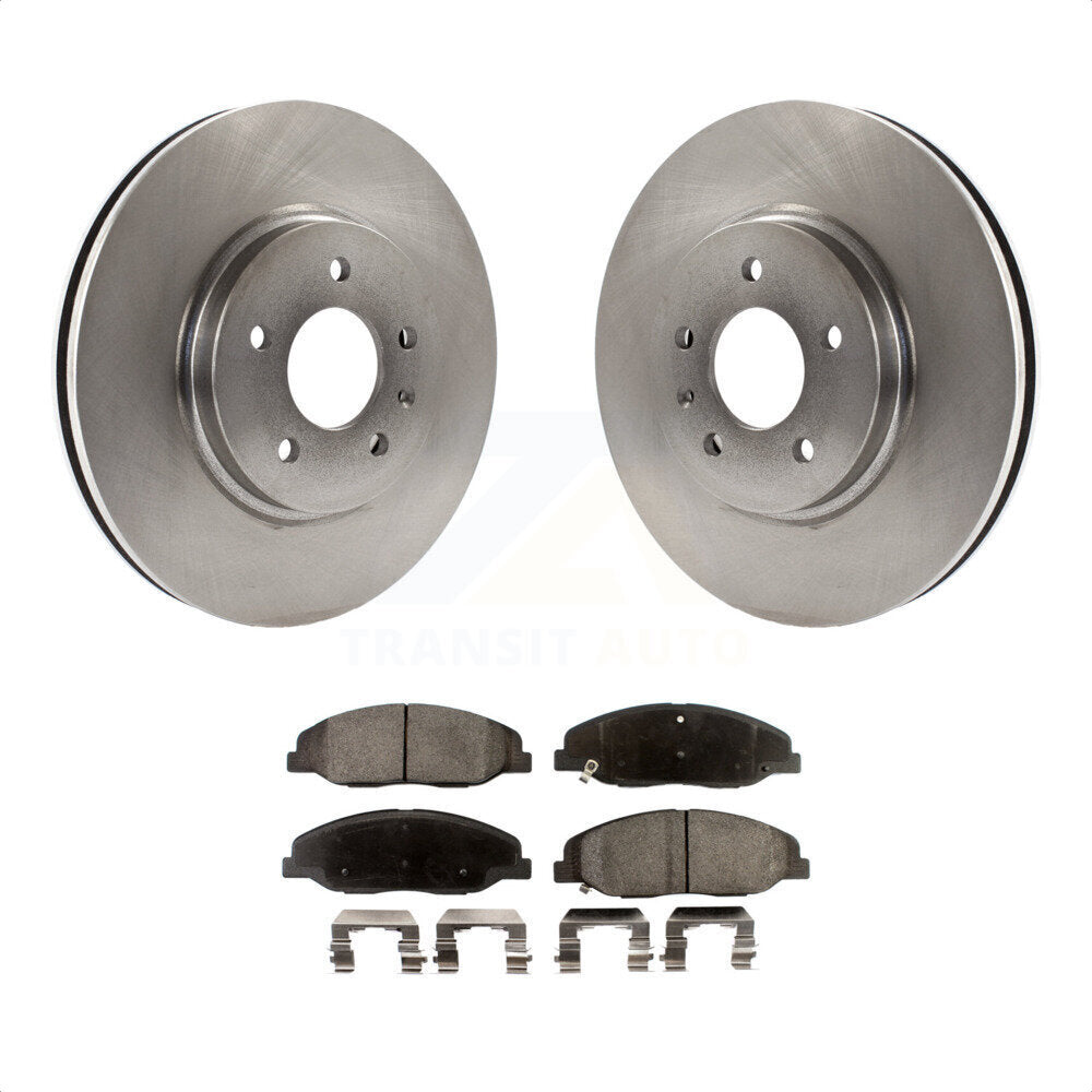 [Avant] Kit de Disque et plaquette (semi-métallique) de frein pour 2009-2011 Cadillac STS avec Base Brakes or Performance K8F-100074 par Transit Auto