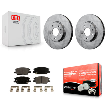 [Avant] Kit de Disque et plaquette (semi-métallique) de frein pour Chevrolet Equinox Malibu GMC Terrain Buick LaCrosse Regal Sportback TourX K8F-100088