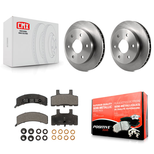 [Avant] Kit de Disque et plaquette (semi-métallique) de frein pour Chevrolet K1500 GMC Tahoe K2500 Suburban Yukon Cadillac Escalade Blazer K8F-100096