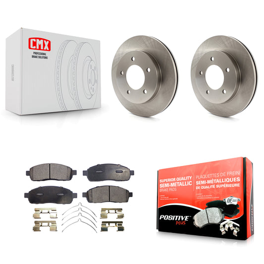 [Avant] Kit de Disque et plaquette (semi-métallique) de frein pour 2004 Ford F-150 4WD avec 5 Lug Wheels K8F-100105