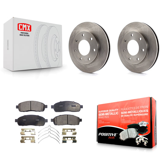 [Avant] Kit de Disque et plaquette (semi-métallique) de frein pour 2004 Ford F-150 4WD avec 7 Lug Wheels 11th Digit Of Vin Is C K8F-100108