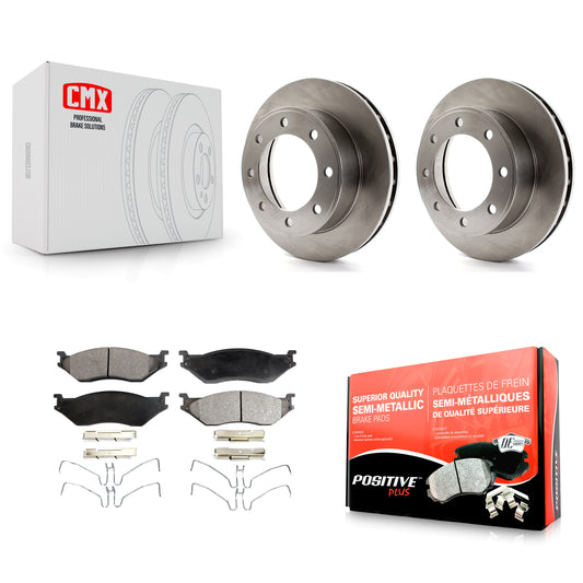 [Avant] Kit de Disque et plaquette (semi-métallique) de frein pour 1999 Ford F-450 Super Duty F-550 avec 13.03" Diameter Rotor To 03/22/99 K8F-100111