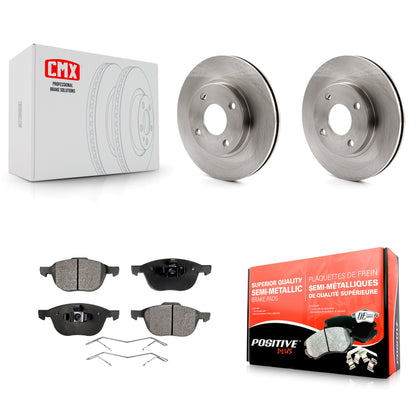 [Avant] Kit de Disque et plaquette (semi-métallique) de frein pour 2004 Ford Focus LX Mid High SE ZTS ZTW ZX3 ZX5 From 04 05 K8F-100117