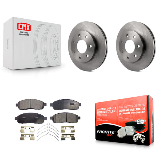 [Avant] Kit de Disque et plaquette (semi-métallique) de frein pour Ford F-150 Lincoln Mark LT 4WD K8F-100131