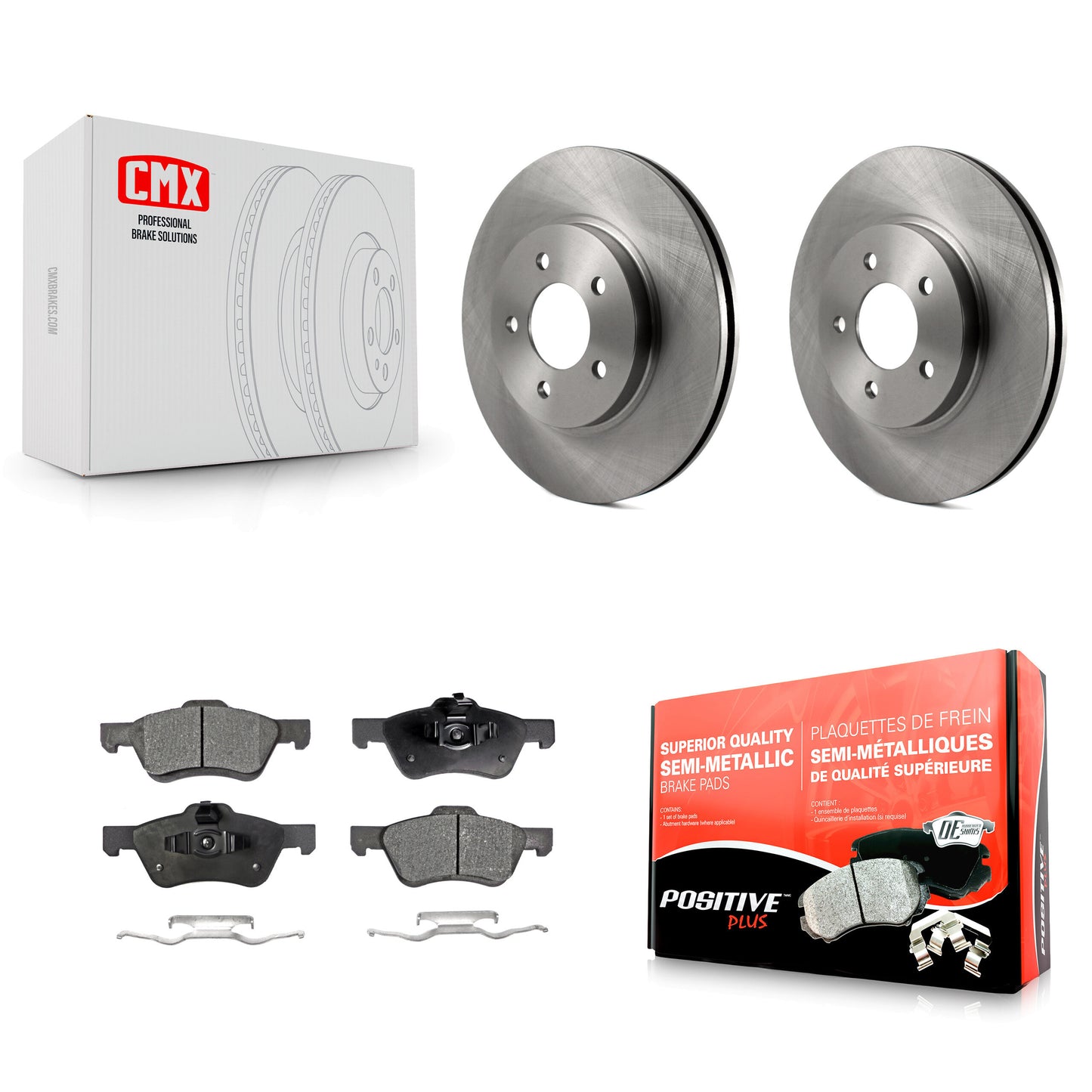 [Avant] Kit de Disque et plaquette (semi-métallique) de frein pour Ford Escape Mercury Mariner Mazda Tribute K8F-100133