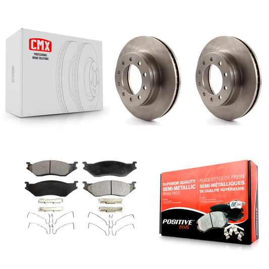 [Avant] Kit de Disque et plaquette (semi-métallique) de frein pour Ford F-450 Super Duty F-550 International CF500 CF600 K8F-100139