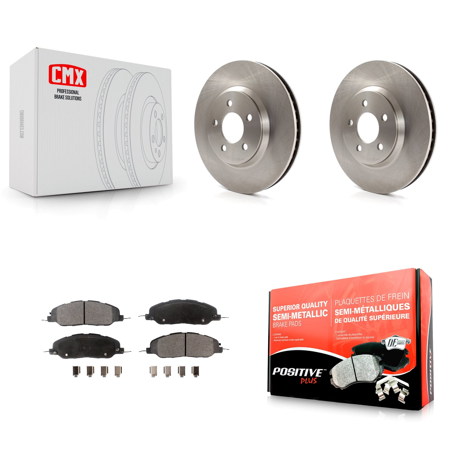 [Avant] Kit de Disque et plaquette (semi-métallique) de frein pour Ford Mustang K8F-100143