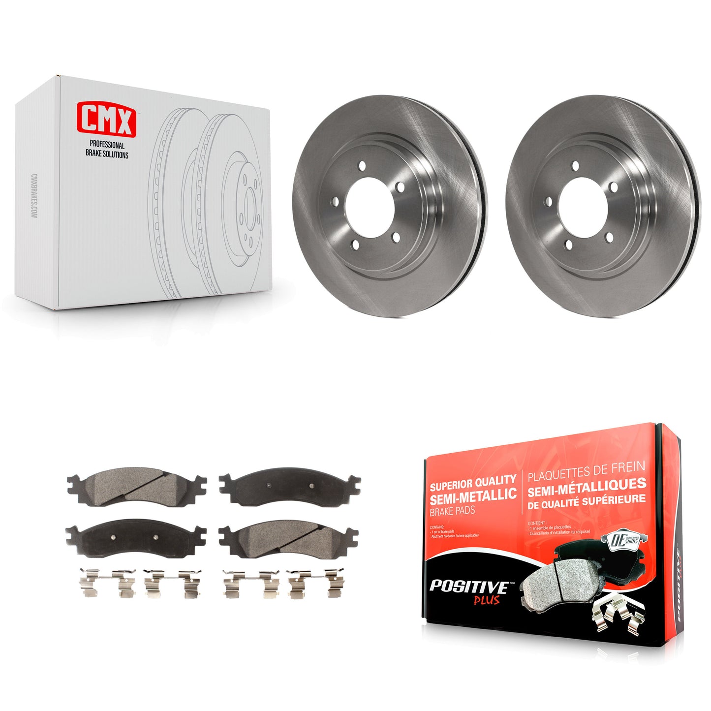 [Avant] Kit de Disque et plaquette (semi-métallique) de frein pour Ford Explorer Sport Trac Mercury Mountaineer K8F-100149