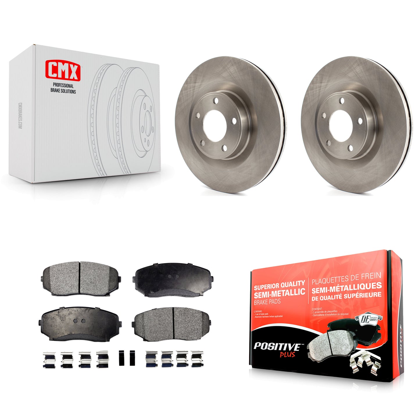 [Avant] Kit de Disque et plaquette (semi-métallique) de frein pour Ford Edge Lincoln MKX K8F-100153