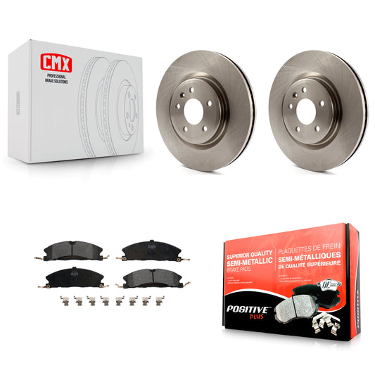 [Avant] Kit de Disque et plaquette (semi-métallique) de frein pour 2013 Ford Explorer Sport avec Heavy Duty Brakes K8F-100164