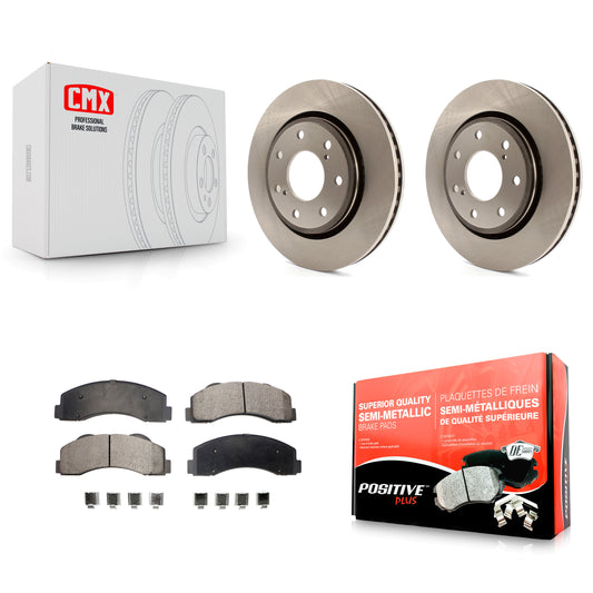 [Avant] Kit de Disque et plaquette (semi-métallique) de frein pour 2010-2014 Ford F-150 avec 7 Lug Wheels K8F-100166