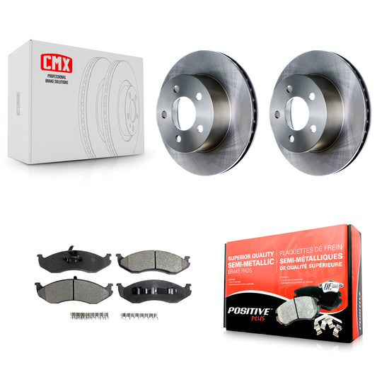 [Avant] Kit de Disque et plaquette (semi-métallique) de frein pour Jeep Wrangler Cherokee Grand Comanche Wagoneer TJ K8F-100179