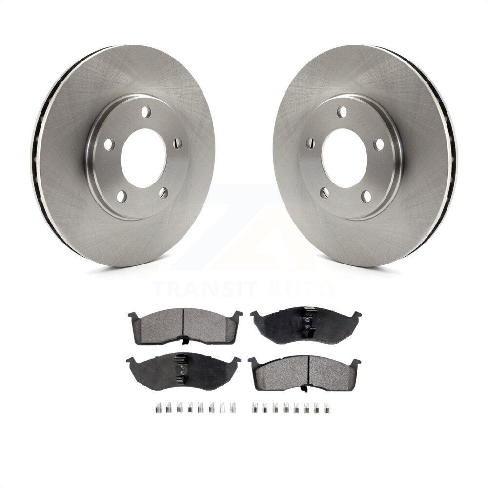 [Avant] Kit de Disque et plaquette (semi-métallique) de frein pour 1996 Dodge Grand Caravan Plymouth Chrysler Town & Country Voyager avec 15" Factory Wheels or 16" K8F-100182 par Transit Auto