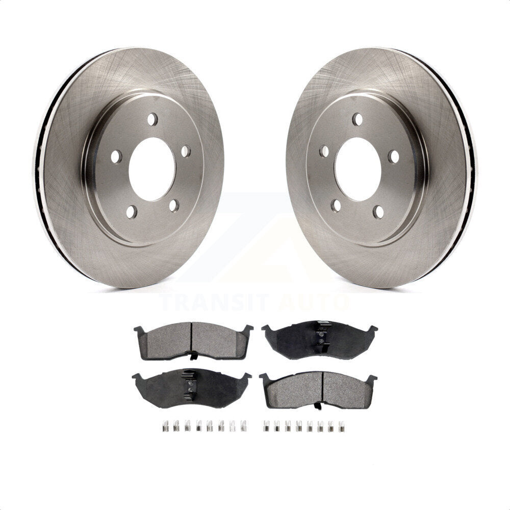 [Avant] Kit de Disque et plaquette (semi-métallique) de frein pour Dodge Grand Caravan Chrysler Plymouth Town & Country Voyager Prowler K8F-100190 par Transit Auto