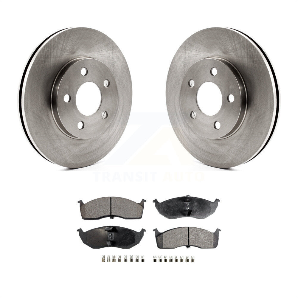 [Avant] Kit de Disque et plaquette (semi-métallique) de frein pour Neon Dodge Plymouth Chrysler SX 2.0 K8F-100195 par Transit Auto