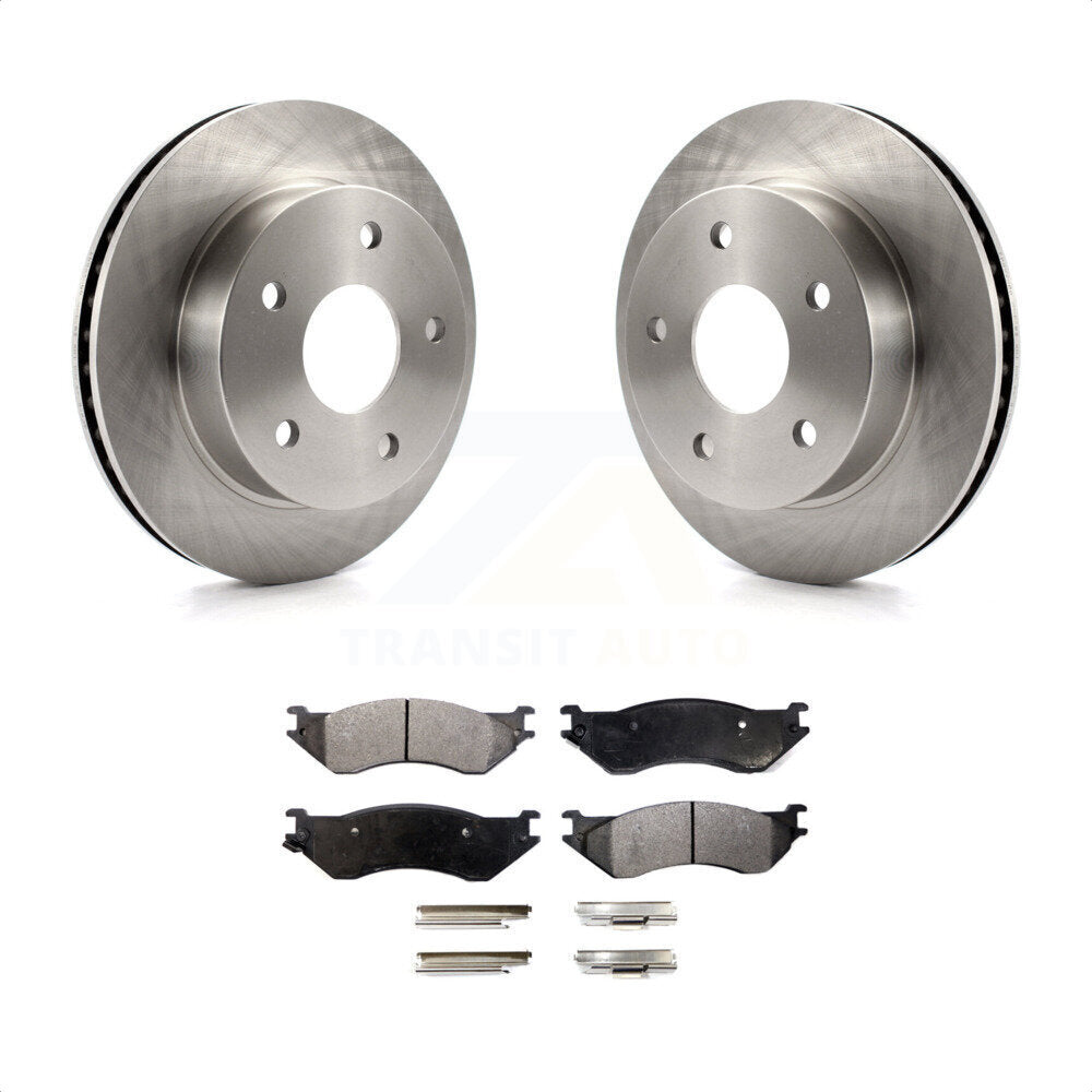 [Avant] Kit de Disque et plaquette (semi-métallique) de frein pour 2000-2001 Dodge Ram 1500 4WD K8F-100196 par Transit Auto