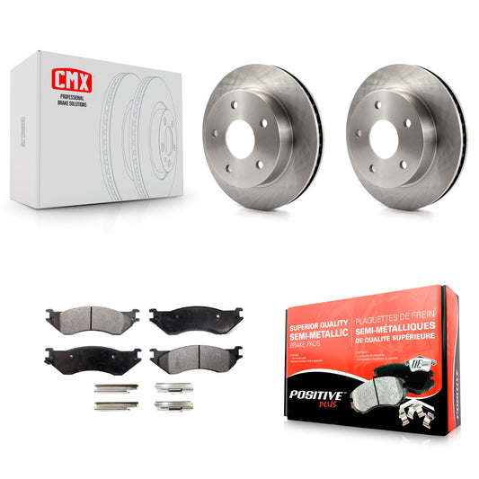 [Avant] Kit de Disque et plaquette (semi-métallique) de frein pour 2000-2001 Dodge Ram 1500 4WD K8F-100196