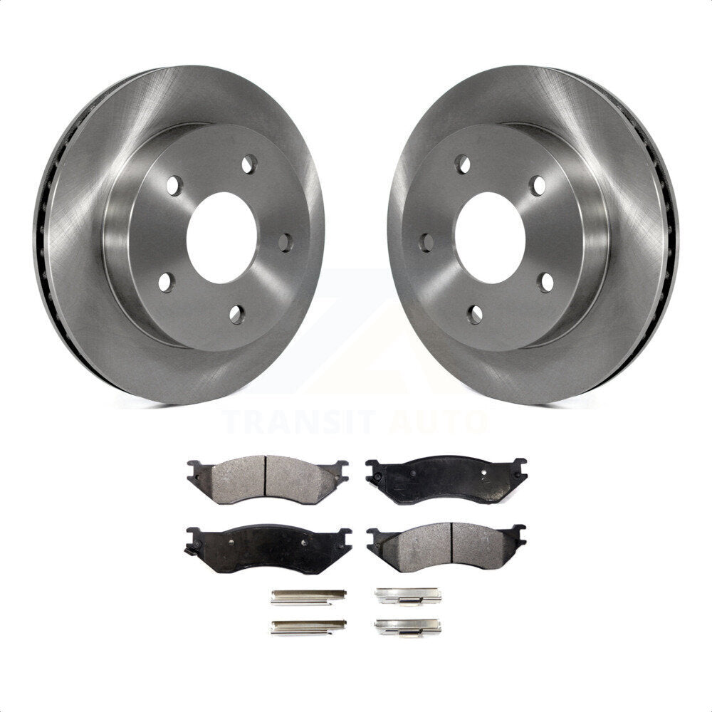 [Avant] Kit de Disque et plaquette (semi-métallique) de frein pour 2000-2001 Dodge Ram 1500 RWD K8F-100197 par Transit Auto