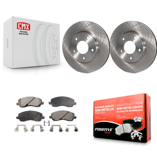 [Avant] Kit de Disque et plaquette (semi-métallique) de frein pour Mitsubishi Chrysler Sebring Dodge Stratus Galant Eclipse Lancer Outlander K8F-100199