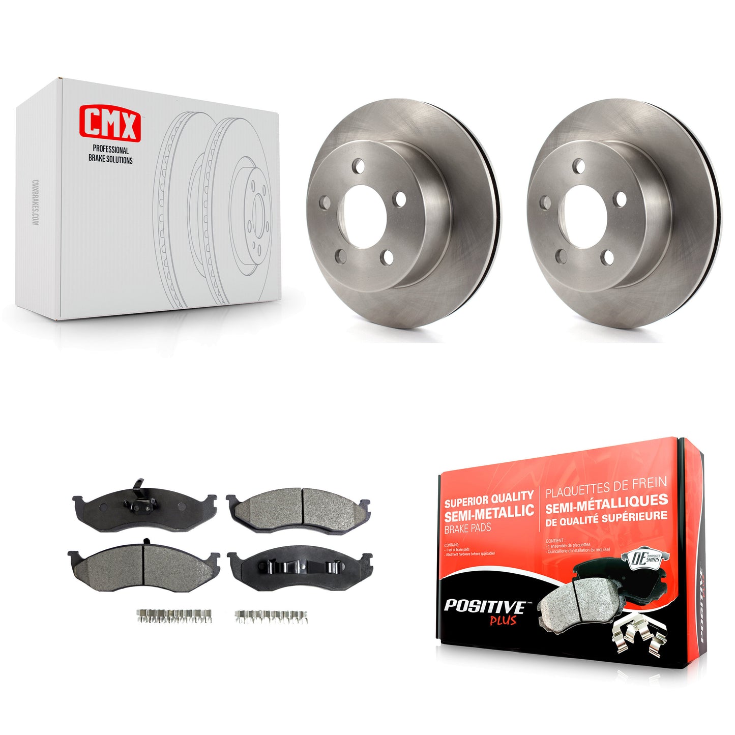 [Avant] Kit de Disque et plaquette (semi-métallique) de frein pour Jeep Wrangler Cherokee Grand Wagoneer TJ K8F-100200