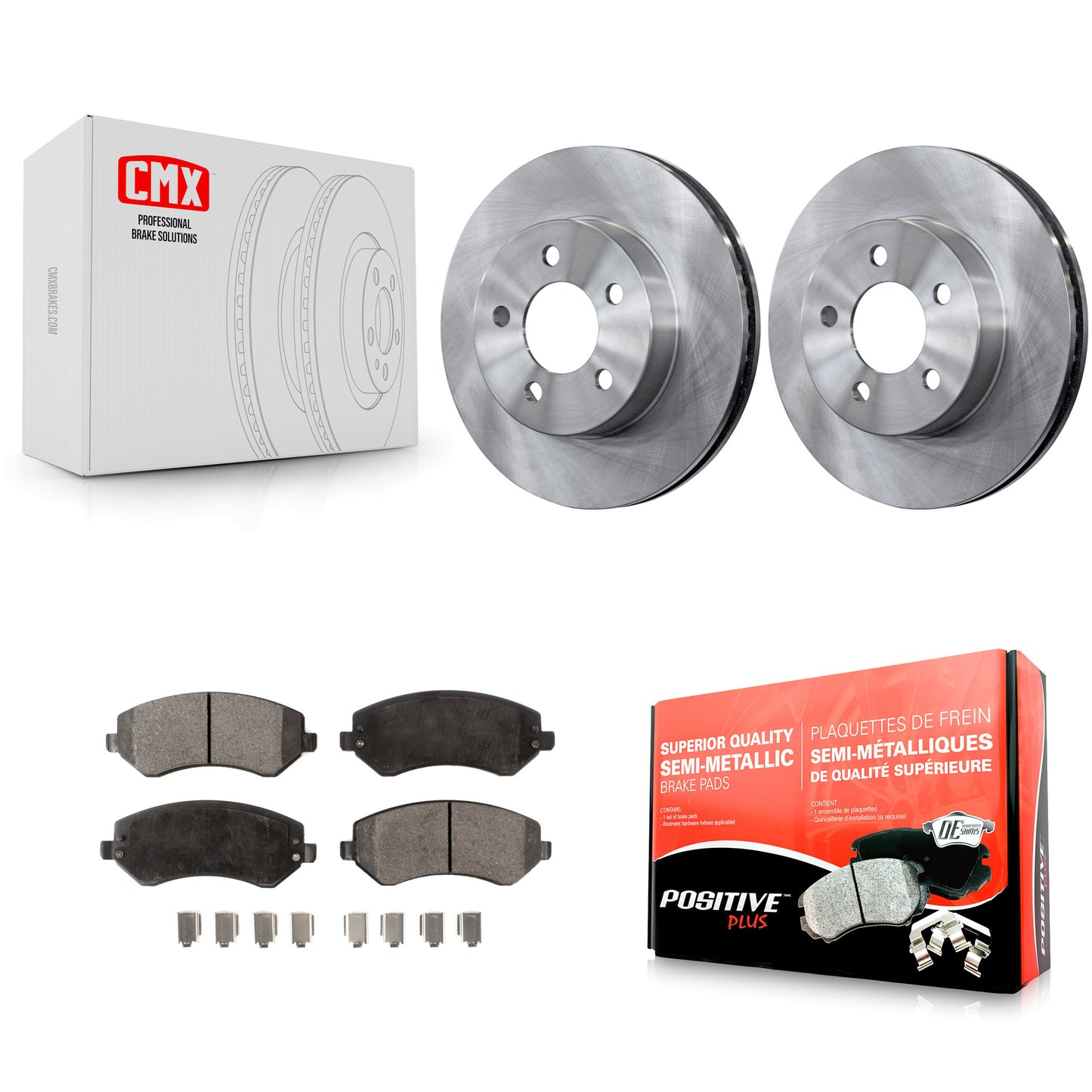 [Avant] Kit de Disque et plaquette (semi-métallique) de frein pour 2002-2007 Jeep Liberty K8F-100203