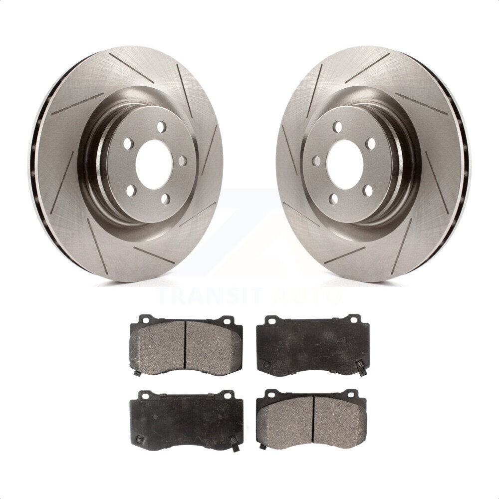 [Avant] Kit de Disque et plaquette (semi-métallique) de frein pour Dodge Charger Chrysler 300 Challenger Magnum K8F-100220 par Transit Auto