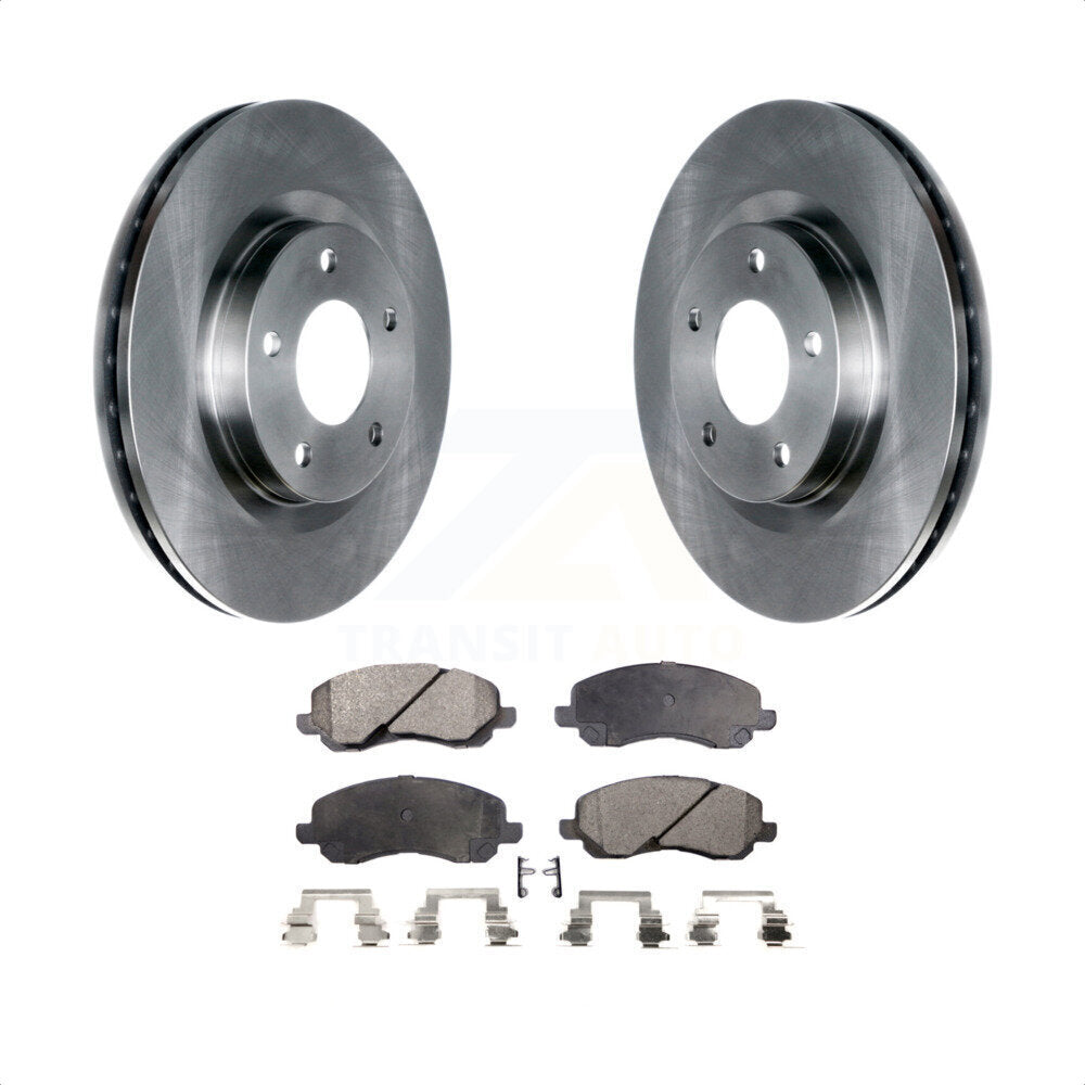 [Avant] Kit de Disque et plaquette (semi-métallique) de frein pour Jeep Dodge Patriot Mitsubishi Chrysler Compass Avenger 200 Caliber Outlander Sport Sebring Lancer RVR K8F-100224 par Transit Auto