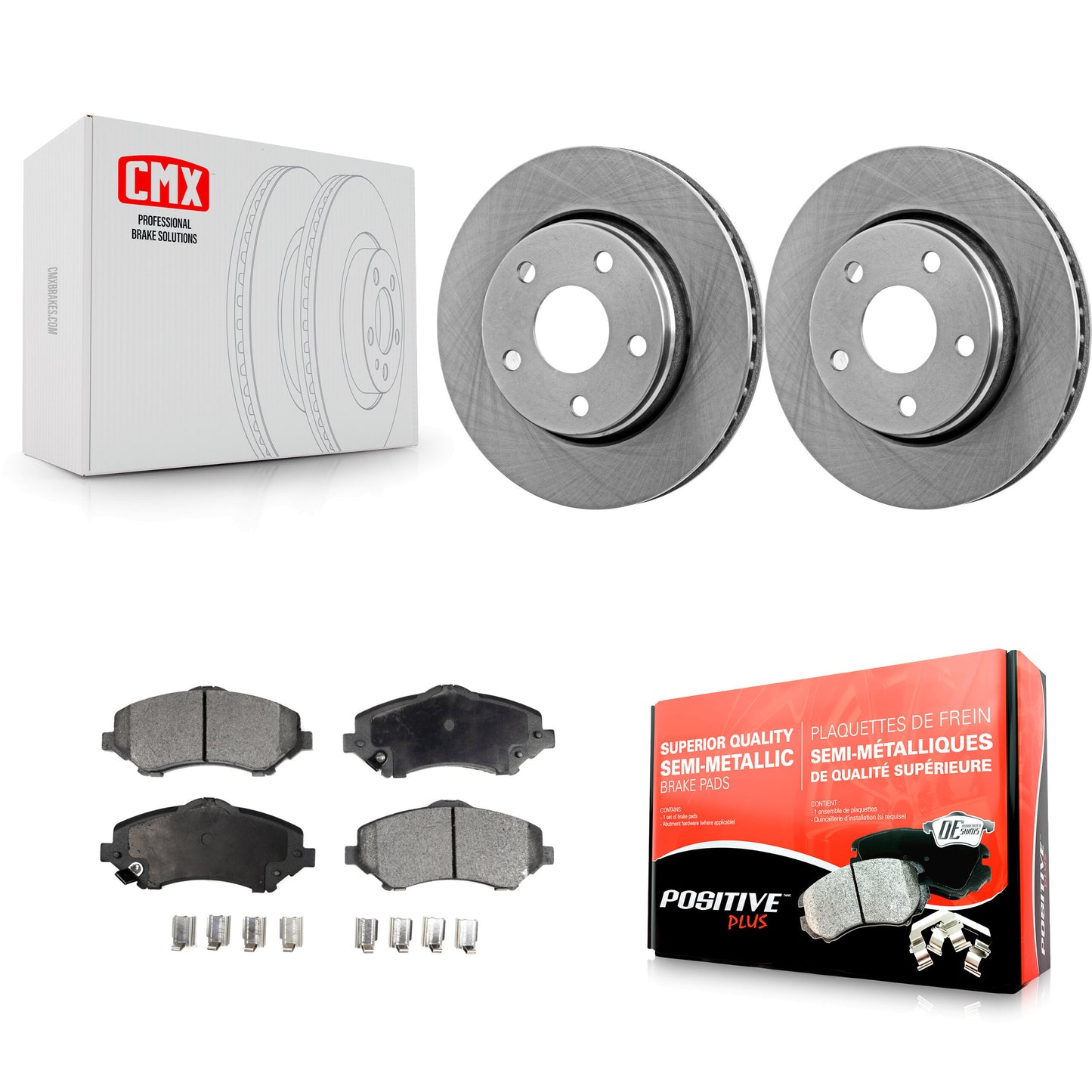 [Avant] Kit de Disque et plaquette (semi-métallique) de frein pour Jeep Wrangler JK K8F-100225