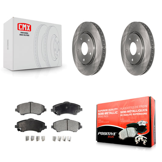 [Avant] Kit de Disque et plaquette (semi-métallique) de frein pour Dodge Grand Caravan Chrysler Town & Country Journey Volkswagen Routan Ram C/V K8F-100228