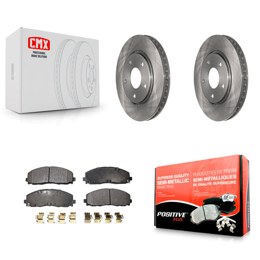 [Avant] Kit de Disque et plaquette (semi-métallique) de frein pour 2017-2018 Dodge Grand Caravan avec Single Piston Caliper K8F-100229