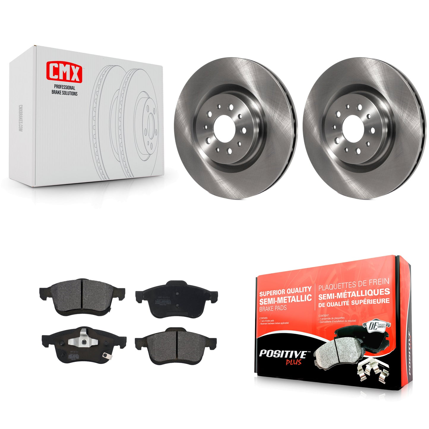 [Avant] Kit de Disque et plaquette (semi-métallique) de frein pour 2015-2021 Ram ProMaster City K8F-100245