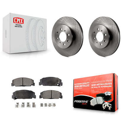 [Avant] Kit de Disque et plaquette (semi-métallique) de frein pour 1997 Honda Civic LX avec 4-Wheel ABS K8F-100253