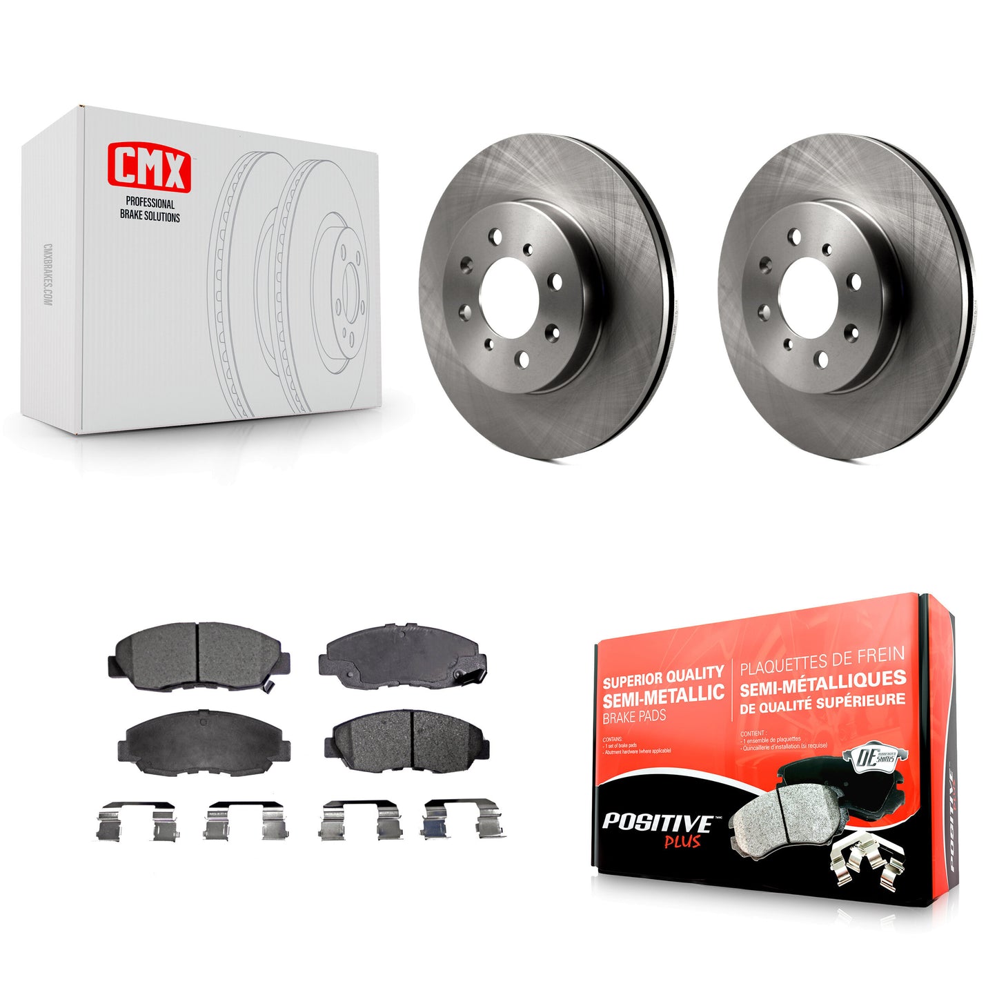 [Avant] Kit de Disque et plaquette (semi-métallique) de frein pour Honda Civic Insight Acura EL K8F-100254