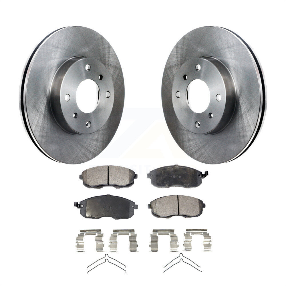 [Avant] Kit de Disque et plaquette (semi-métallique) de frein pour Nissan Sentra Altima INFINITI G20 K8F-100277 par Transit Auto