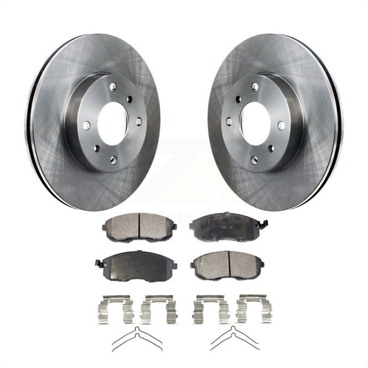 [Avant] Kit de Disque et plaquette (semi-métallique) de frein pour Nissan Sentra Altima INFINITI G20 K8F-100277 par Transit Auto
